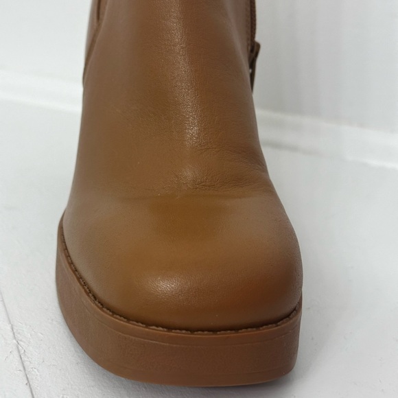 Gianni Bini Leather Platform chunky block heel Boots 8.0 NEW - Picture 4 of 5